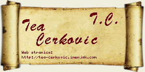 Tea Čerković vizit kartica